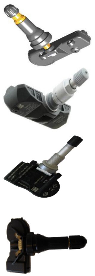 TPMS sensors integrated with the valve
